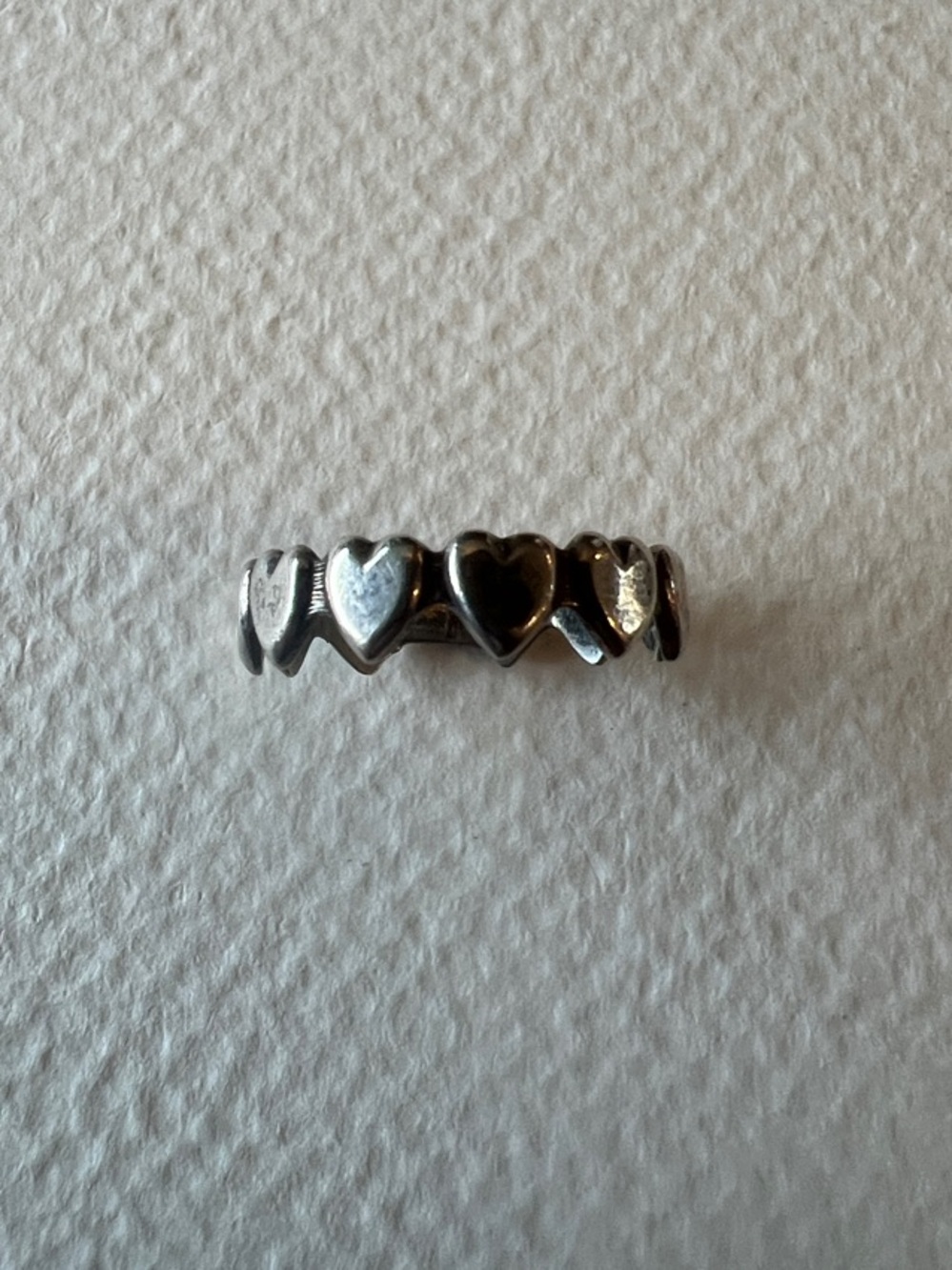 Sterling Silver Heart Link Ring
